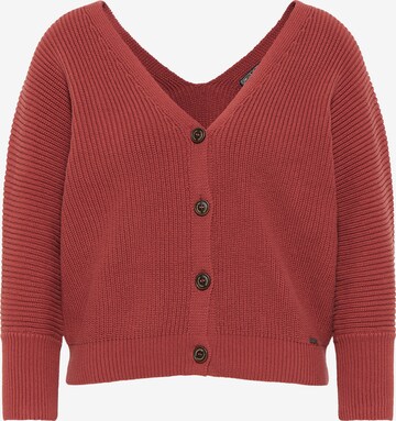 DreiMaster Vintage Knit Cardigan in Red: front
