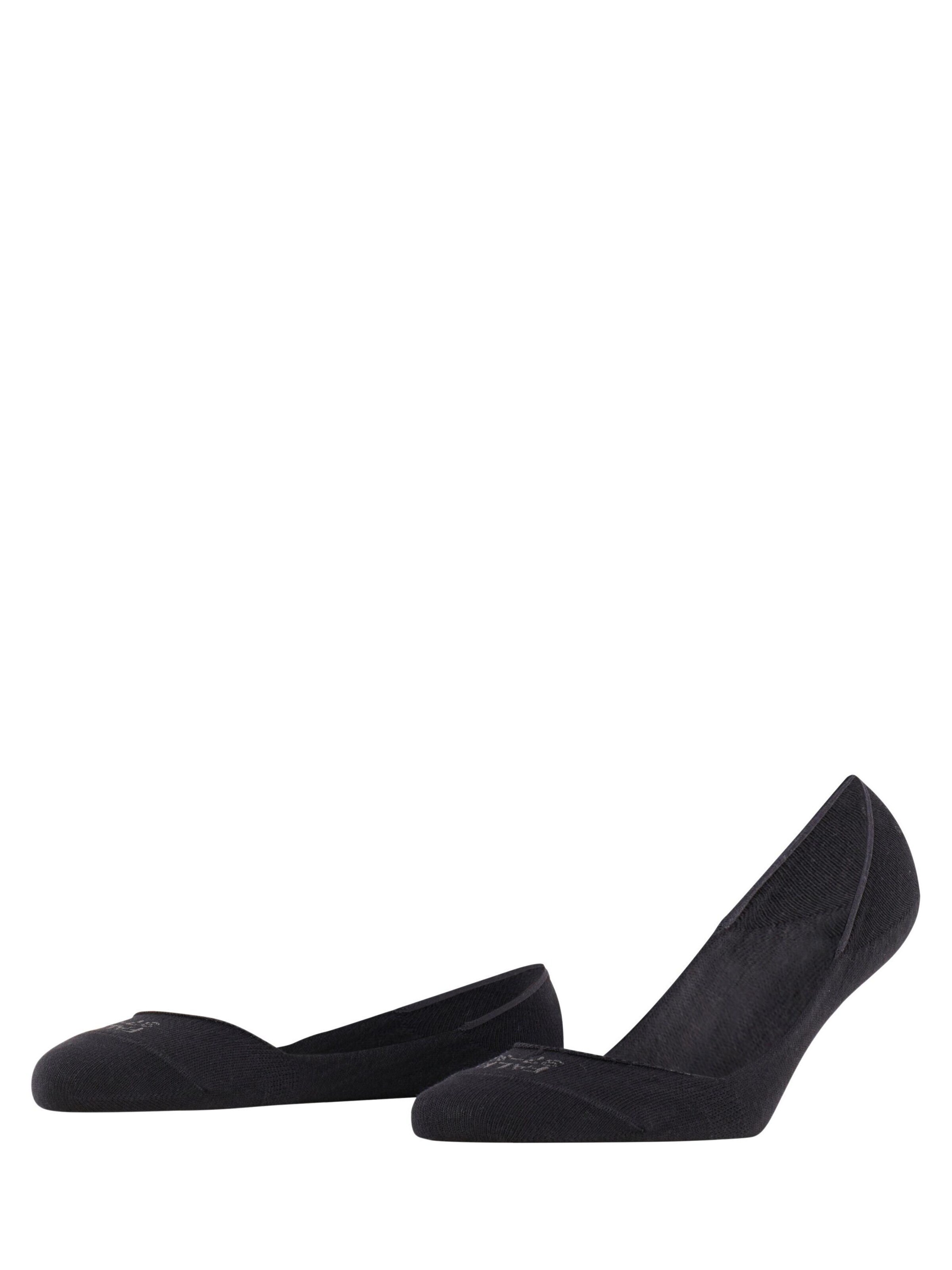 FALKE Ankle Socks 'Step Medium Cut Box' in Black: front