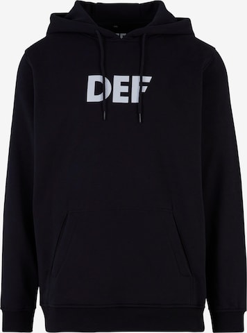 DEF Sweatshirt  'Stay Home' in Schwarz: predná strana