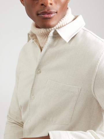 Coupe regular Chemise 'Liam' Samsøe Samsøe en beige