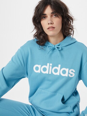 Felpa sportiva 'Essentials Linear' di ADIDAS SPORTSWEAR in blu