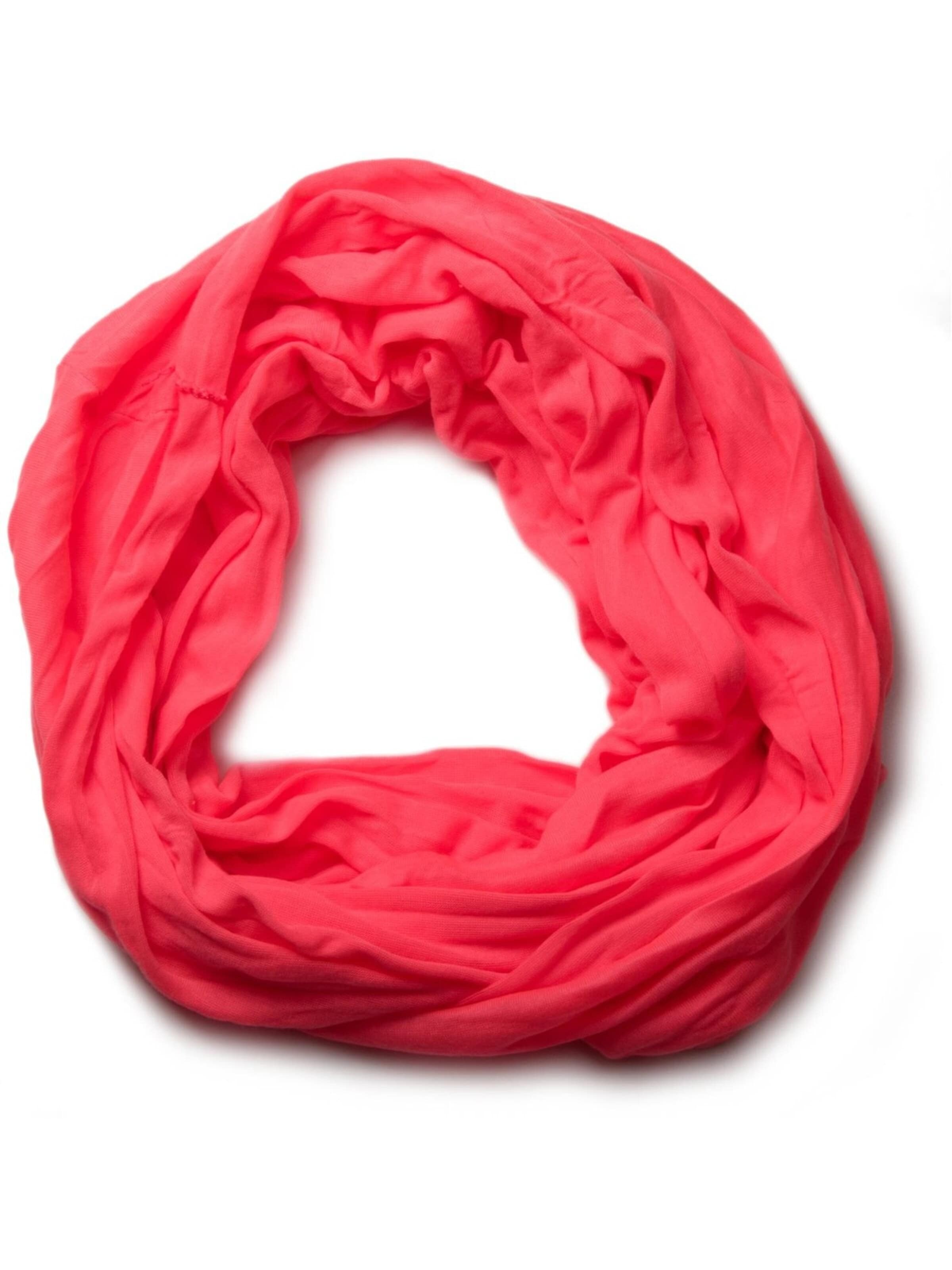 styleBREAKER Schlauchschal 'Jersey Loop in Crash Optik'‌‌‌‌ in Rot: Vorderseite
