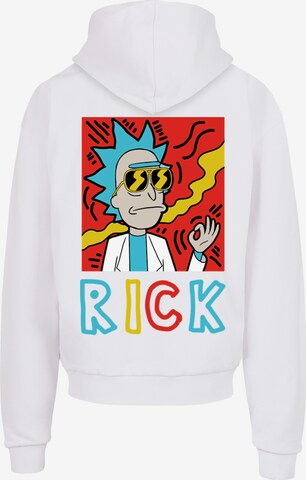 F4NT4STIC Sweatshirt 'Rick und Morty Cool' in Wit: voorkant