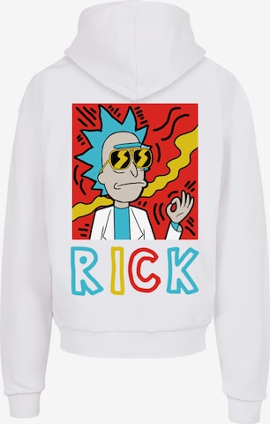 Sweat-shirt 'Rick und Morty Cool' F4NT4STIC en blanc : devant