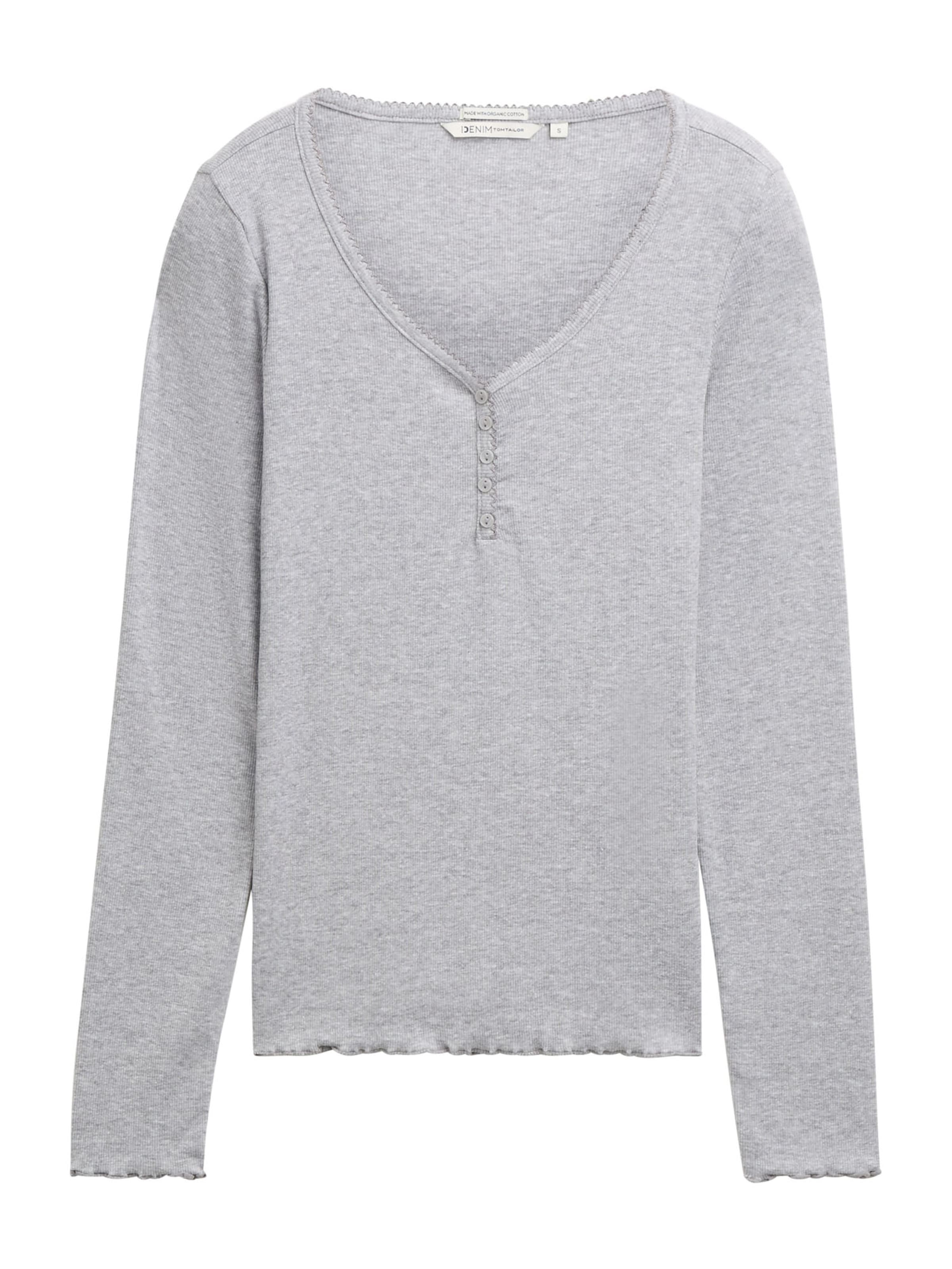 TOM TAILOR DENIM Shirt in Grey: front