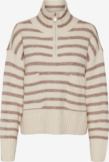VERO MODA Sweater 'CARRY' in Brown / Wool white, Item view