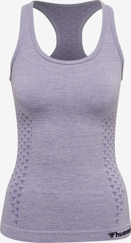 Hummel - Top desportivo 'CI' em roxo: frente