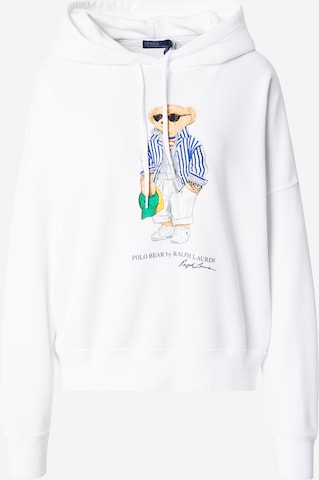 balta Polo Ralph Lauren Megztinis be užsegimo: priekis