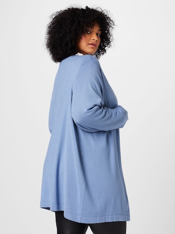 KAFFE CURVE Knit cardigan 'Farsia' in Blue