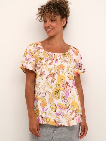 Cream - Blusa 'Dia' en beige: frente