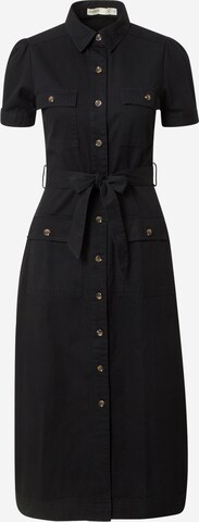 Oasis Shirt Dress in Black: front