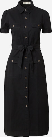 Robe-chemise Oasis en noir : devant