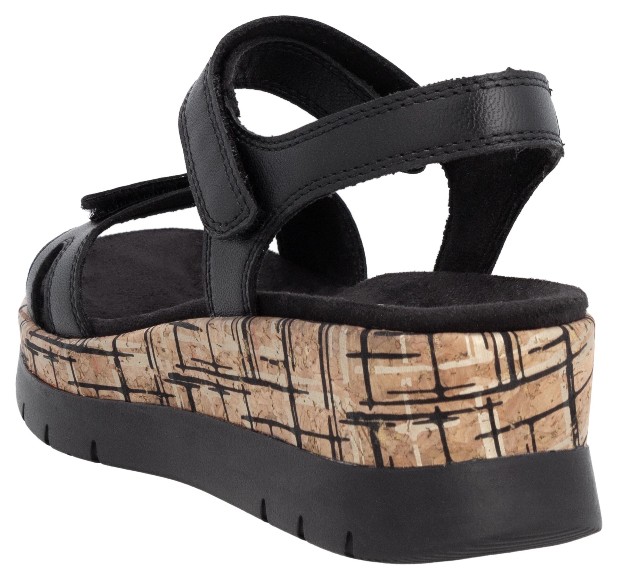 REMONTE Strap Sandals in Black