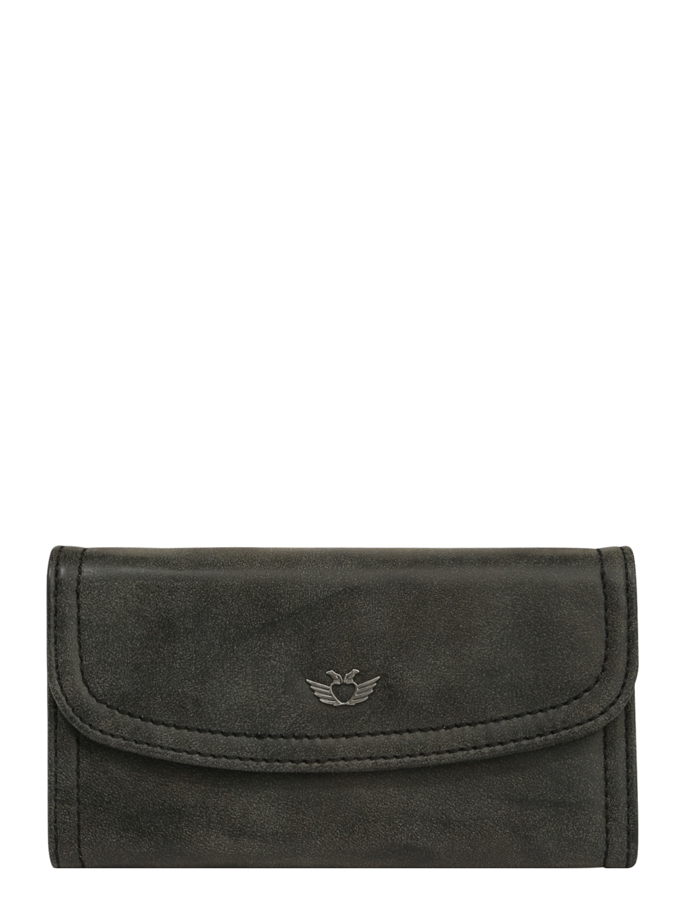 Fritzi aus Preußen Portemonnaie 'Heide' in Schwarz: Vorderseite