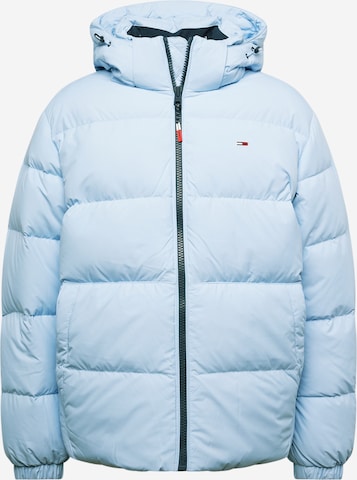 Tommy Jeans Winter Jacket 'ESSENTIAL' in Blue: front