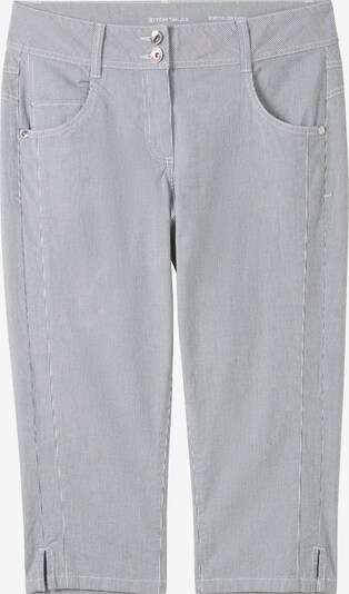 TOM TAILOR Pantalon en bleu marine / blanc, Vue avec produit