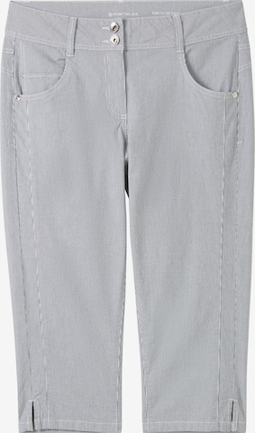 Coupe slim Pantalon TOM TAILOR en bleu : devant