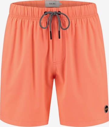 Pantaloncini da bagno di Shiwi in arancione: frontale