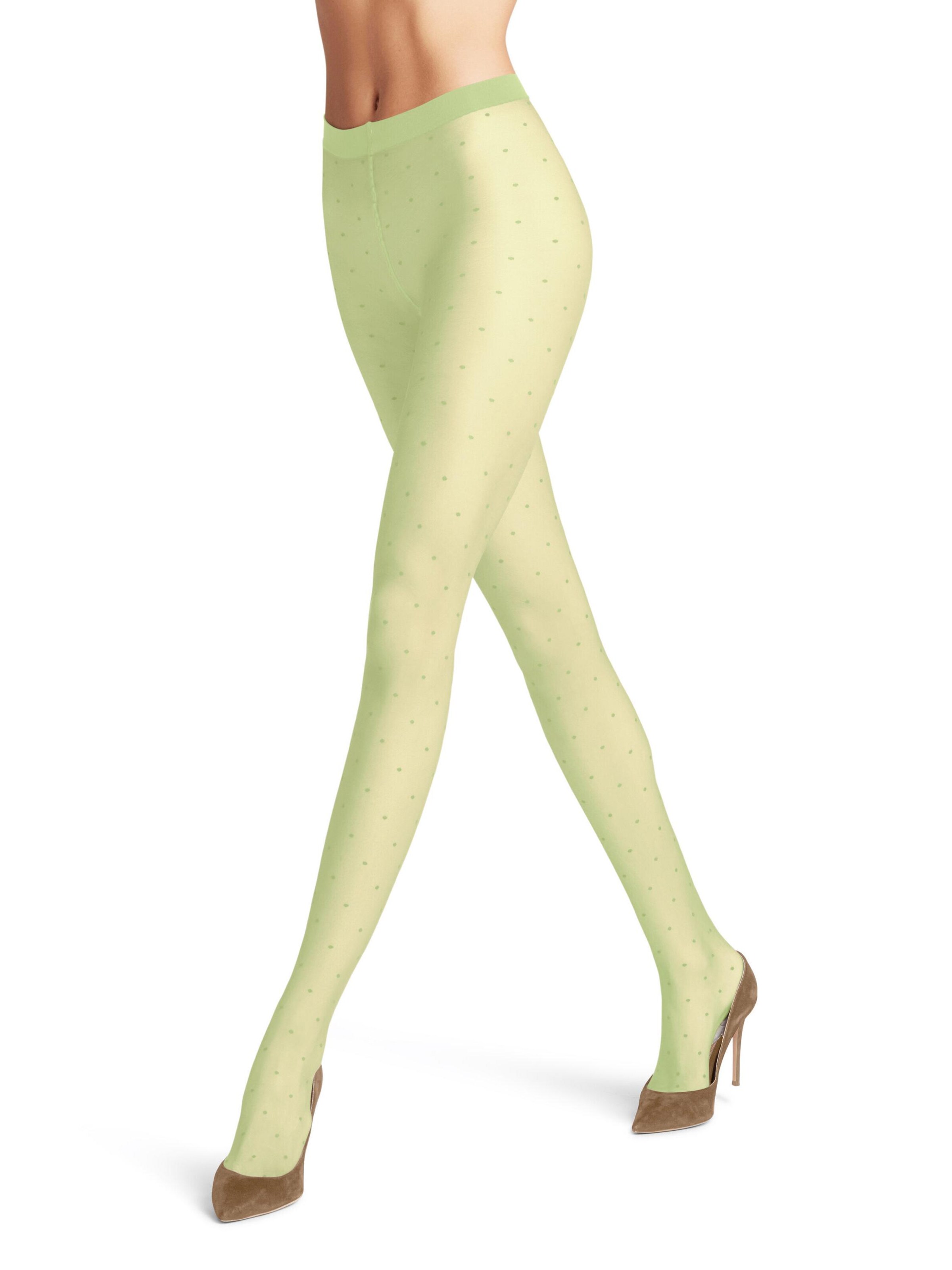 FALKE Tights 'Dot' in Yellow: front