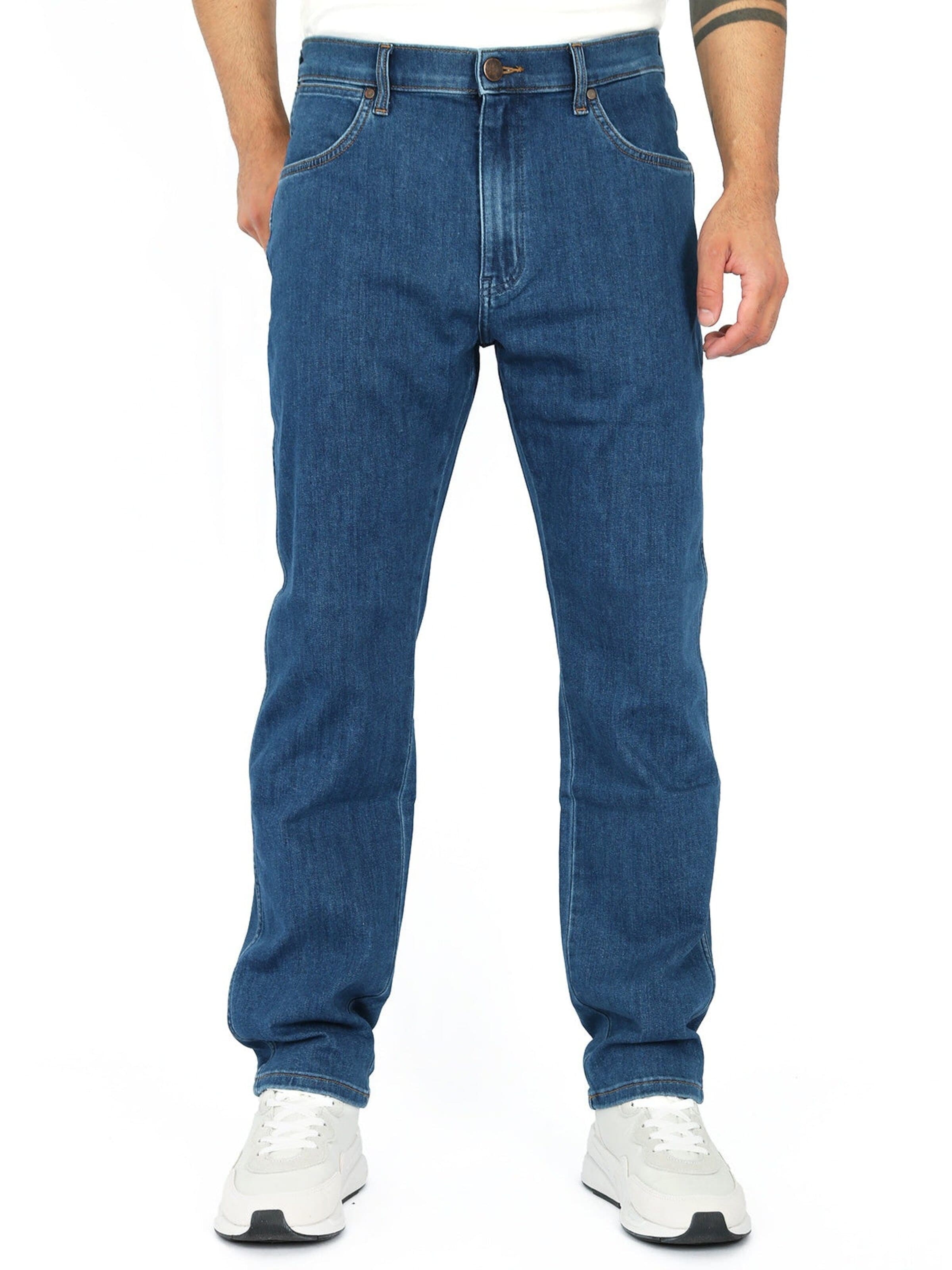 WRANGLER Tapered Jeans 'RIVER Light & Soft Denim'‌‌‌‌‌‌‌‌‌ in Blau