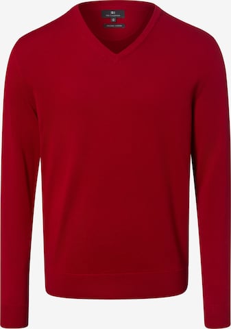 Pull-over Nils Sundström en rouge : devant