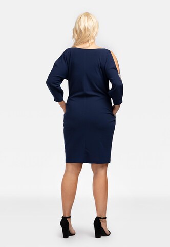 Robe de cocktail Karko en bleu