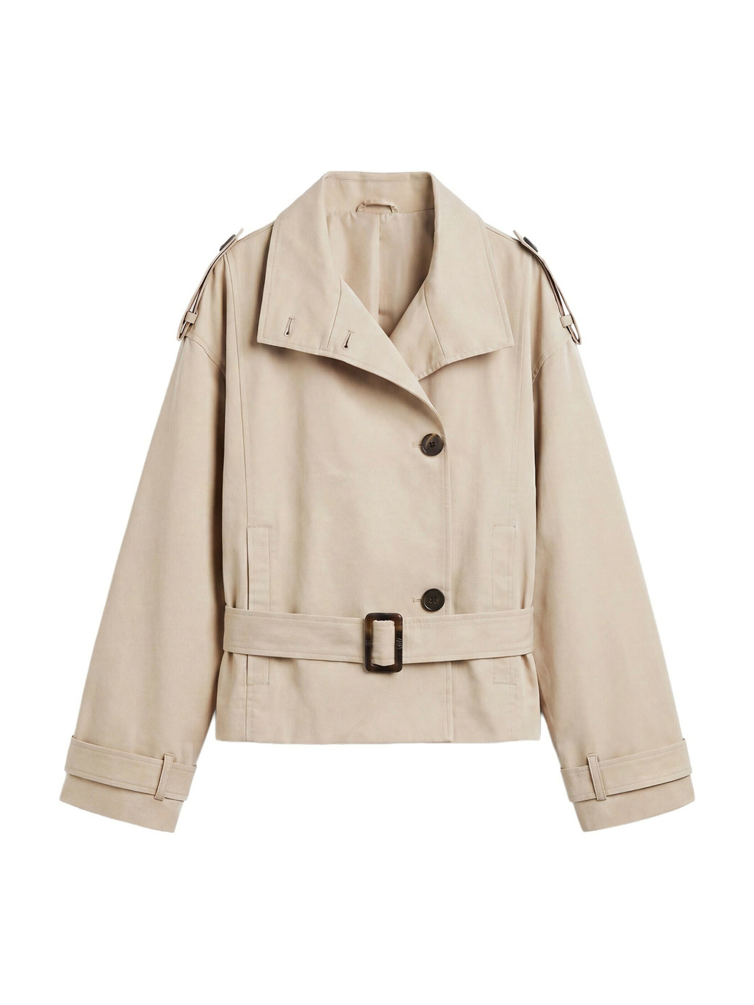 Pull&Bear Manteau mi-saison en XS en beige, Vue avec produit