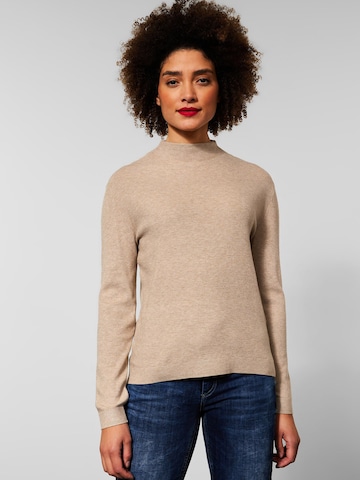 STREET ONE Sweater in Beige: front