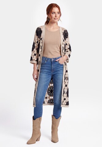 usha FESTIVAL Gebreide mantel 'Resortwear' in Beige