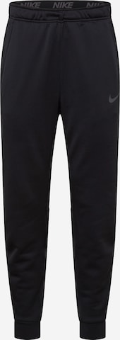 Tapered Pantaloni sport de la NIKE pe negru: față