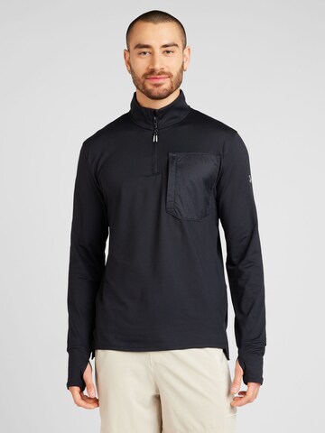 UNDER ARMOUR Funktionsskjorte i sort: forside