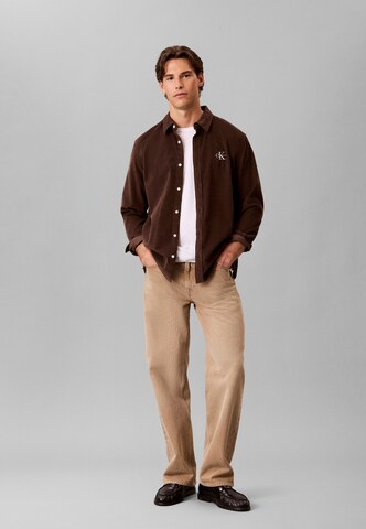 Calvin Klein Jeans regular Skjorte i brun