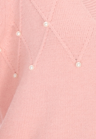 NAEMI Gebreid vest in Roze