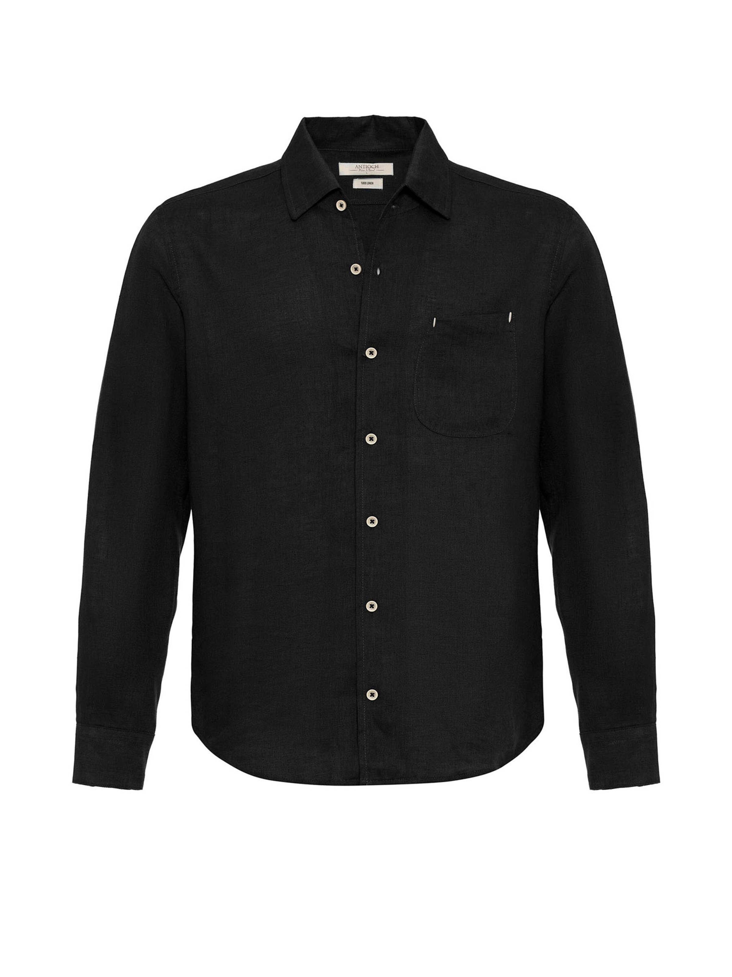 Antioch Rovný strih Košeľa - Čierna: predná strana