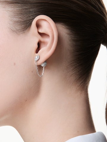 Cercei de la Swarovski pe argintiu