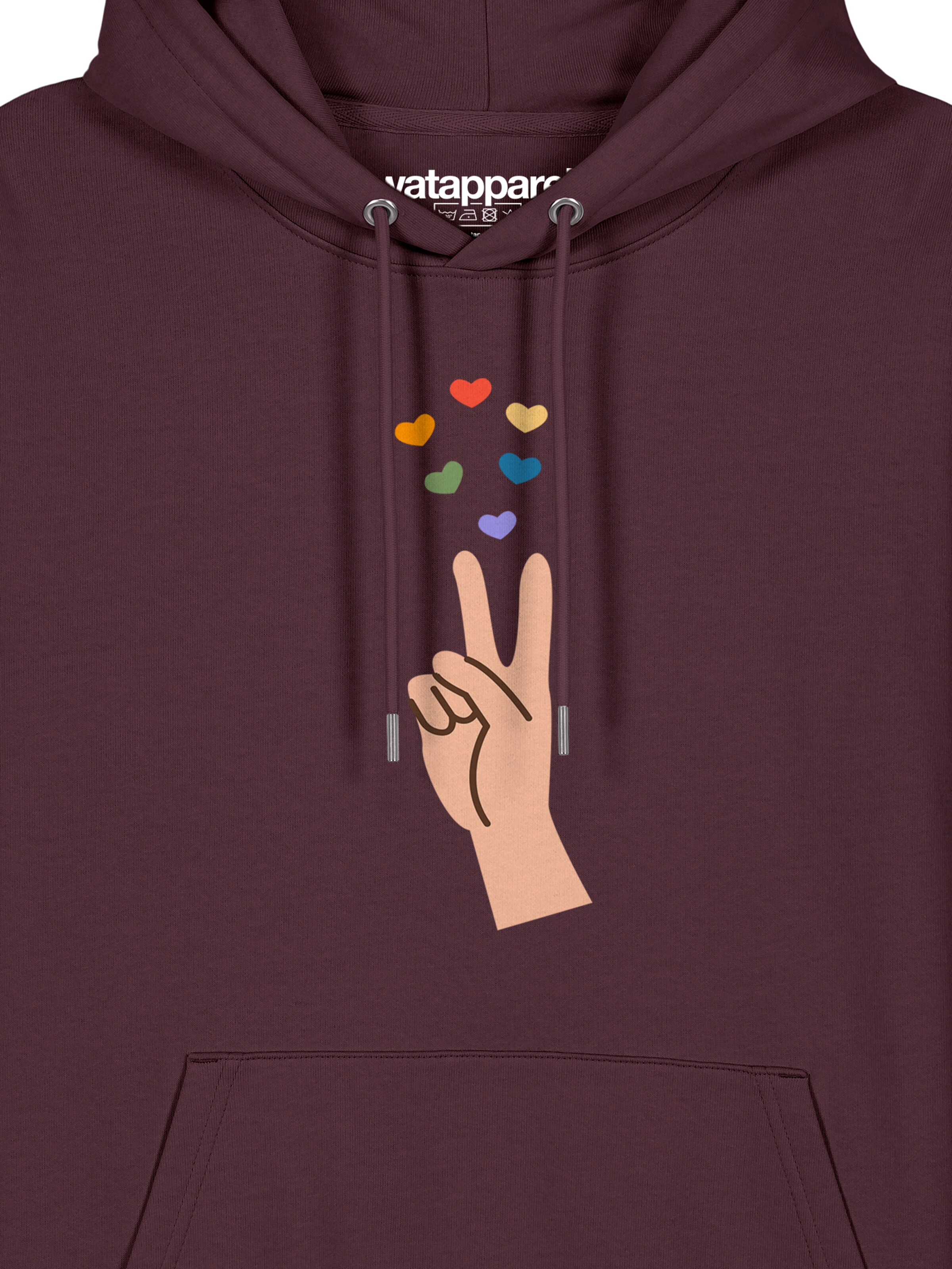 Sweat-shirt ' Spread Love ' Watapparel en rouge