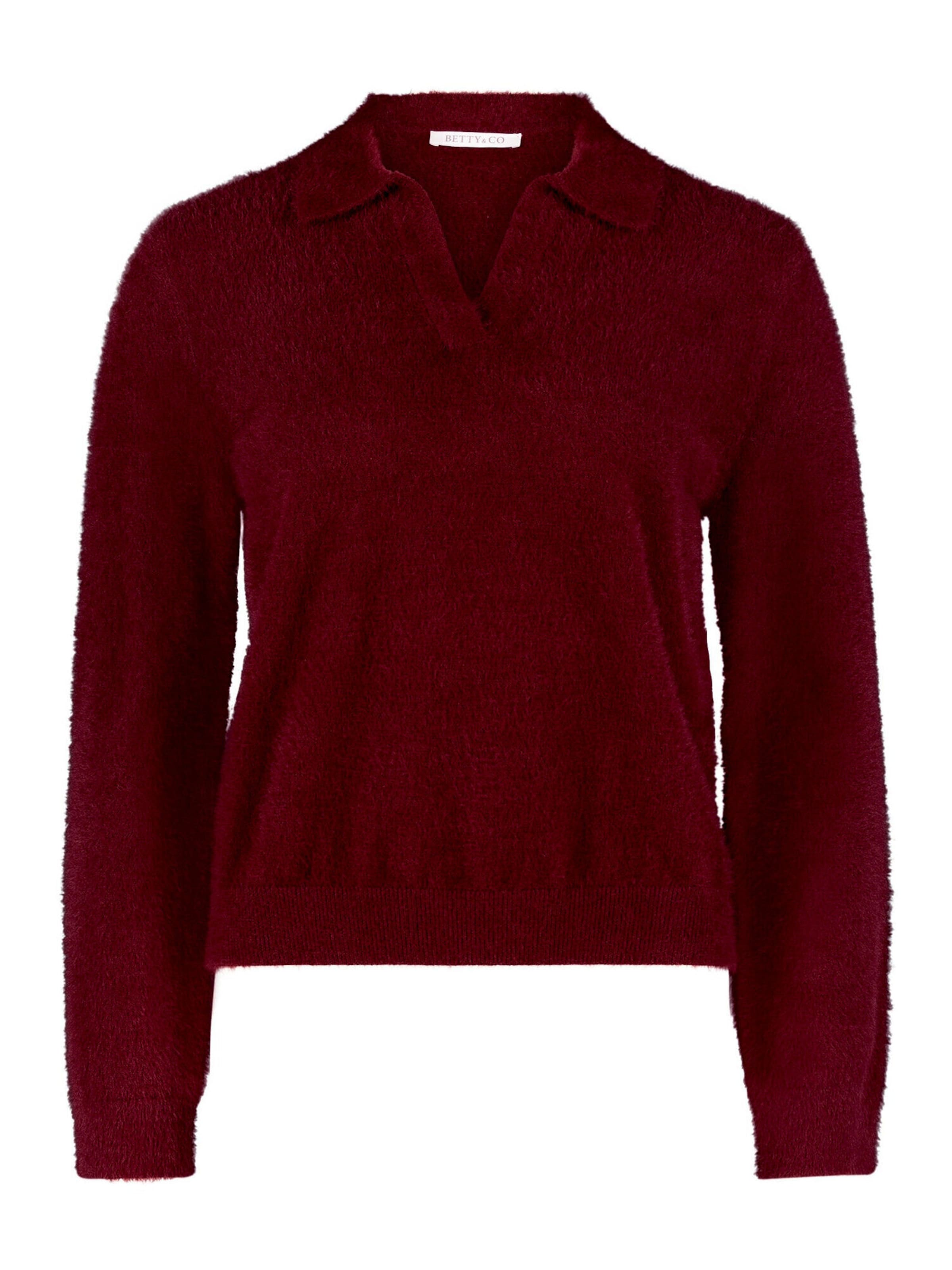 Pull-over Betty & Co en rouge : devant