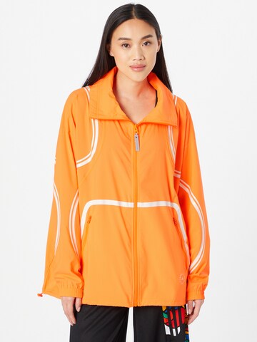 ADIDAS BY STELLA MCCARTNEY Athletic Jacket in Orange: front