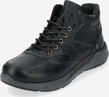 HUSH PUPPIES Lace-Up Boots in Black: front