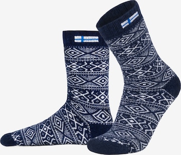normani - Calcetines en azul: frente