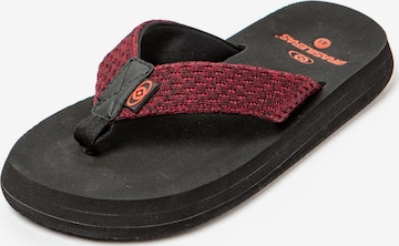 Brasileras - Zapatos para playa y agua 'Puff Marbled' en rojo: frente