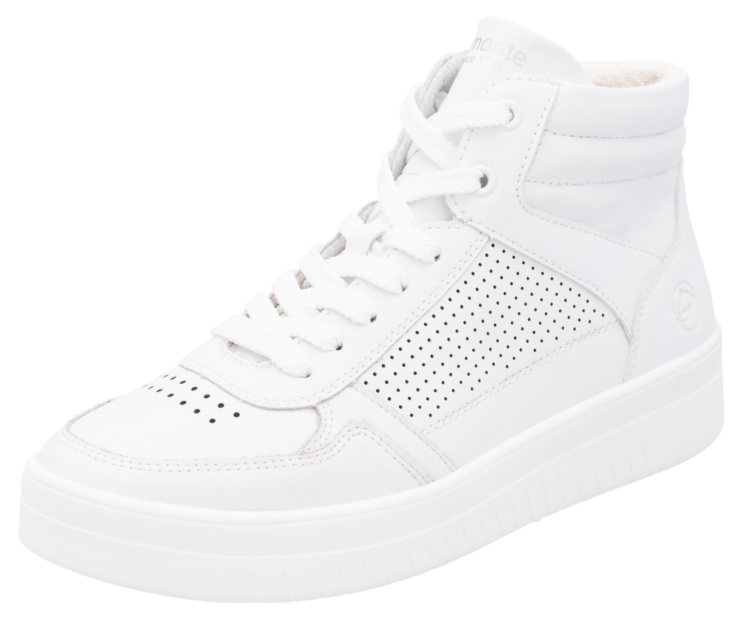 REMONTE Sneakers hoog in Wit: voorkant