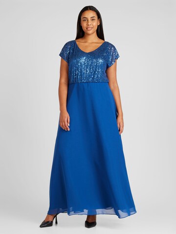 Robe de soirée SWING Curve en bleu : devant