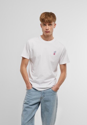 Mister Tee Shirt 'Good Vibes Drink' in White: front