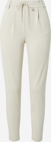 ONLY Tapered Pleat-Front Pants 'Poptrash' in Beige: front
