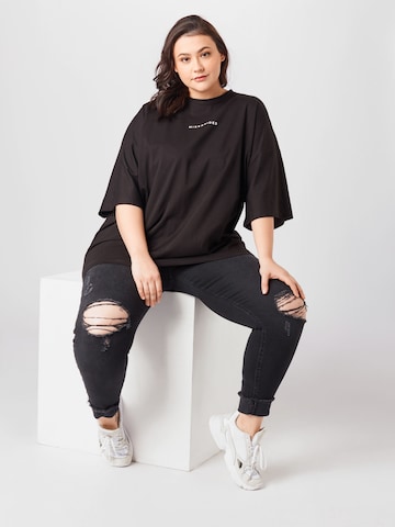 Missguided Plus Shirt in Black