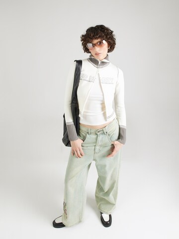 Ed Hardy Knit Cardigan in White