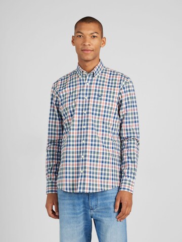 FYNCH-HATTON Regular fit Overhemd in Blauw: voorkant