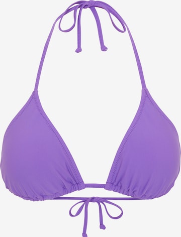 CHIEMSEE Bikini Top in Purple: front