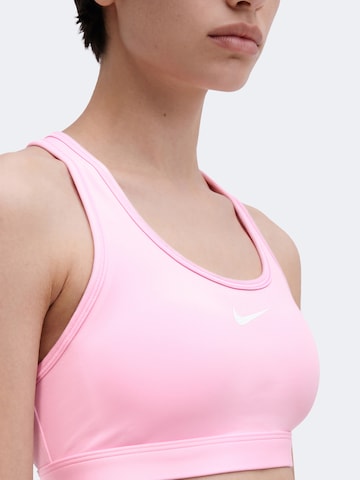 NIKE Korzetová Sportovní podprsenka 'SWSH' – pink